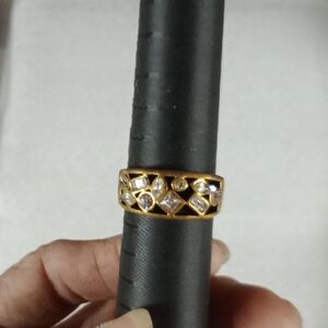 Vintage Style Gold Tone Ring #A383